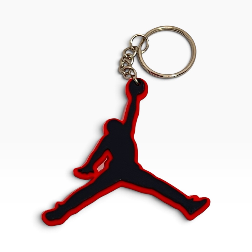 🏀 Slam Dunk Basketball Keychain – Red & Black 🔑